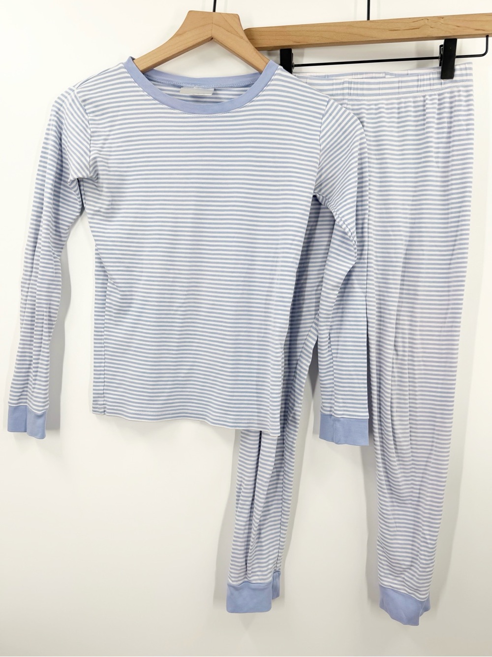 Lake Pima Cotton Blue White Striped Pajama Set